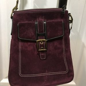 COACH SUEDE CROSSBODY BAG